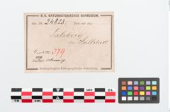 Etiketten zu Bronzearmreif (NHMW-PRAE-024823)
